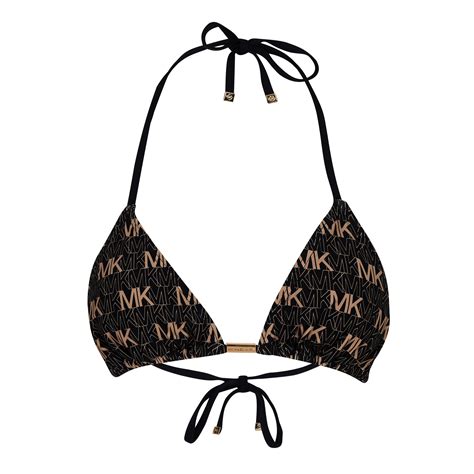 michael kors lace up bikini top|Triangle Bikini Top .